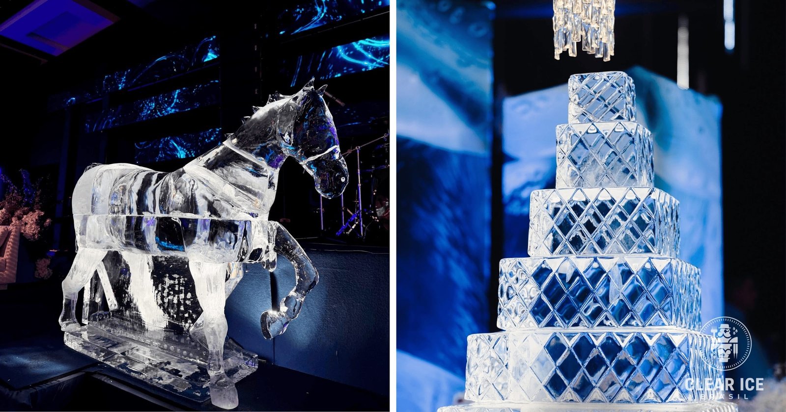 Escultura de gelo para eventos: tipos, criação e como contratar no Brasil